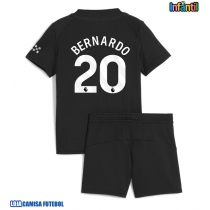 Camisa de Futebol Manchester City Bernardo Silva #20 Equipamento Secundário Infantil 2025-26 Manga Curta (+ Calças curtas)